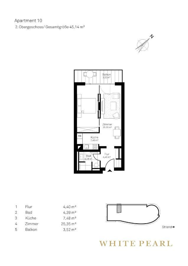 White Pearl Apartment 2.10 ティメンドルファー・シュトラント エクステリア 写真